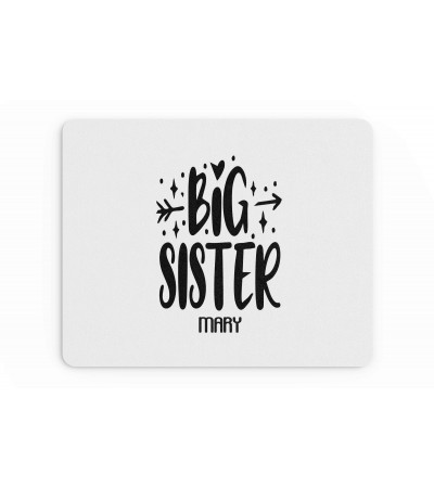 Mousepad δώρο για την αδερφή, "big sister" 22x18cm, με δυνατότητα προσθήκης ονόματος 